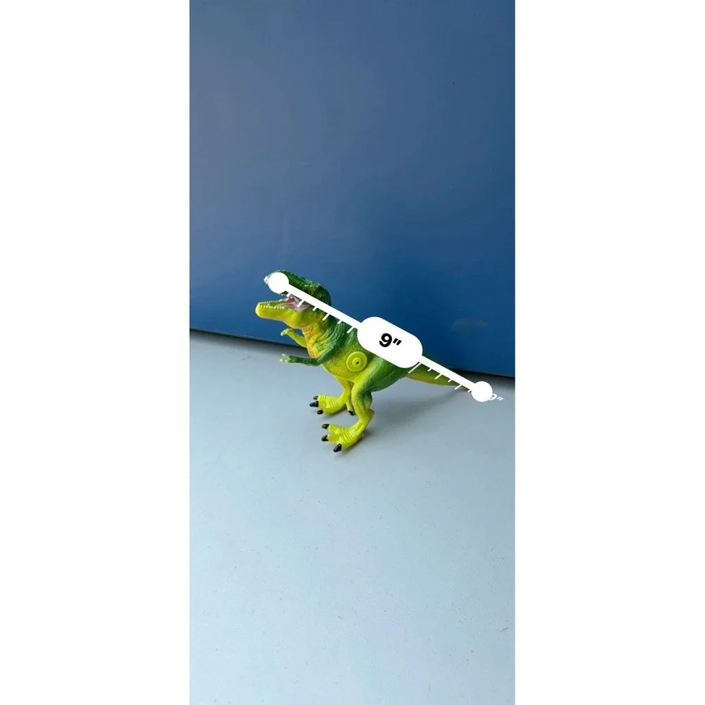 SDE Shantou T-Rex‎ Dinosaur Movable Jaw Tyrannosaurus Green Prehistoric Figure